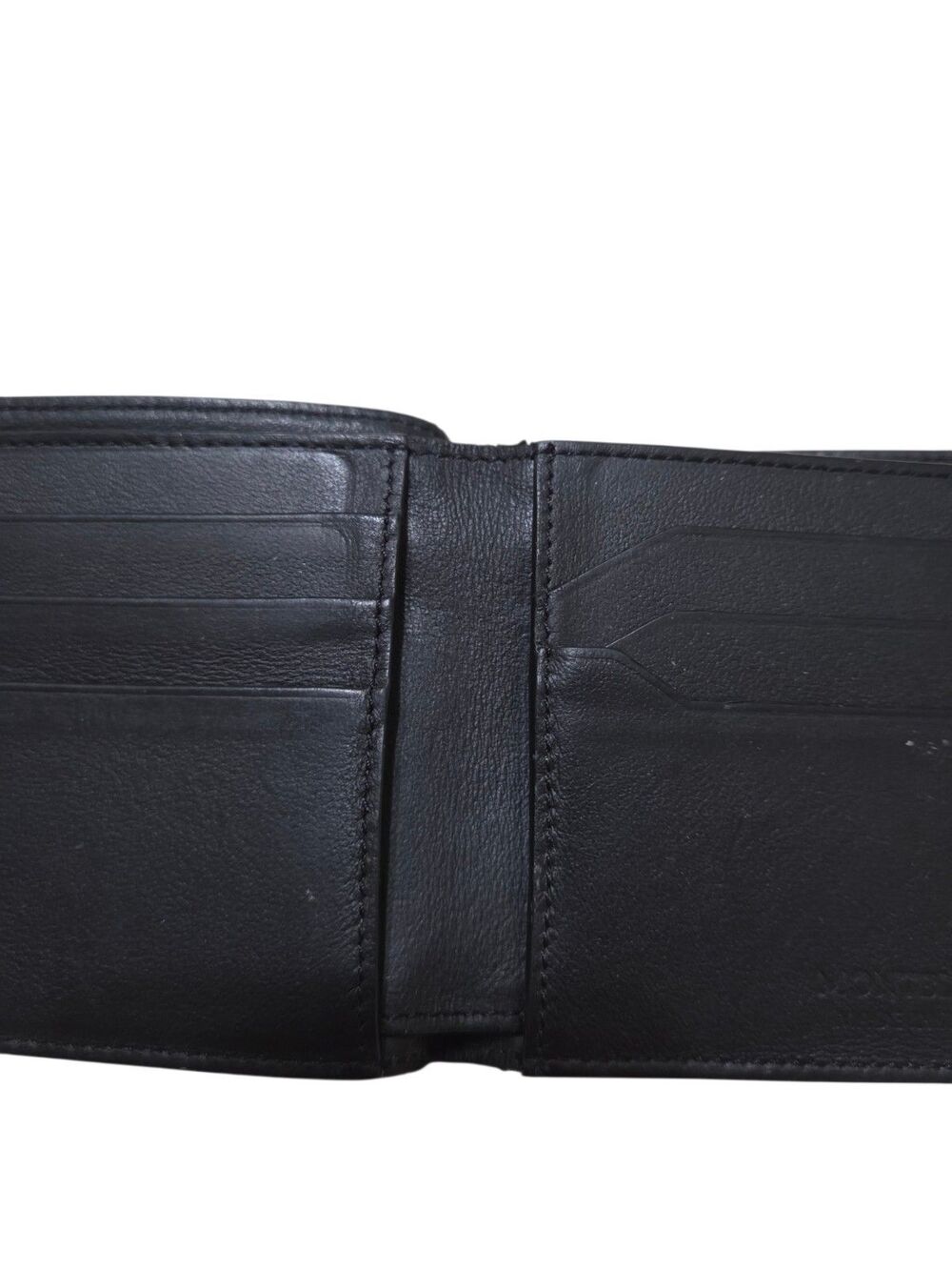 Montblanc Meisterstuk Bifold Wallet Card Case Black Italian Leather Luxury U1 - Picture 9 of 10